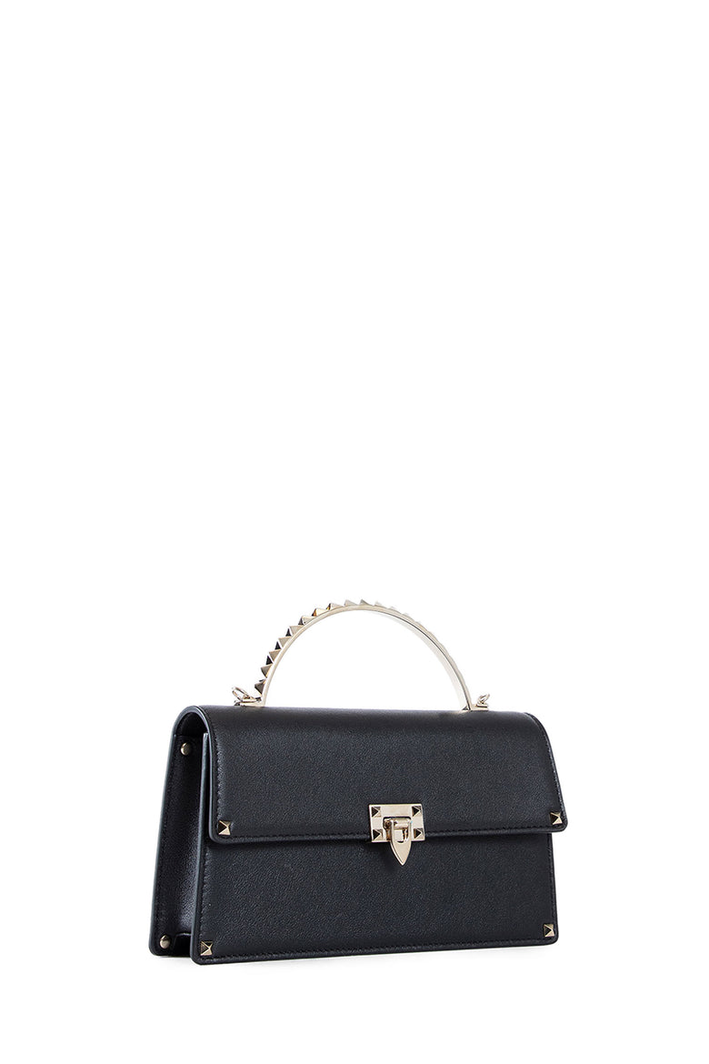 VALENTINO WOMAN BLACK TOP HANDLE BAGS