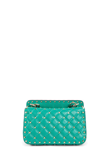 VALENTINO WOMAN GREEN SHOULDER BAGS