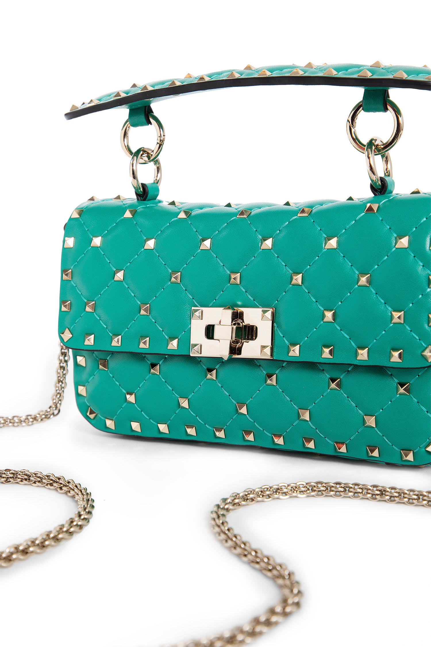 VALENTINO WOMAN GREEN SHOULDER BAGS