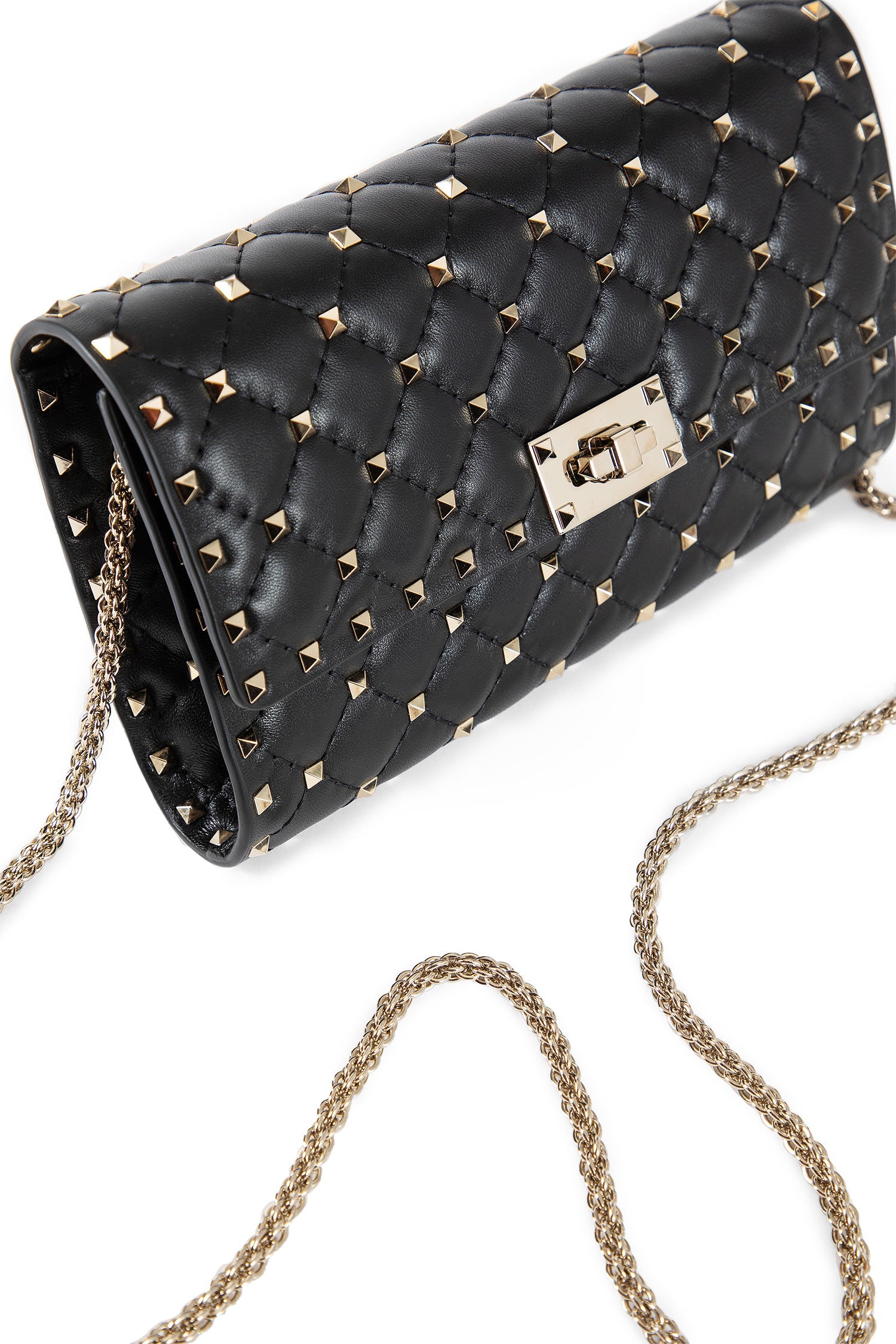 VALENTINO WOMAN BLACK CLUTCHES & POUCHES