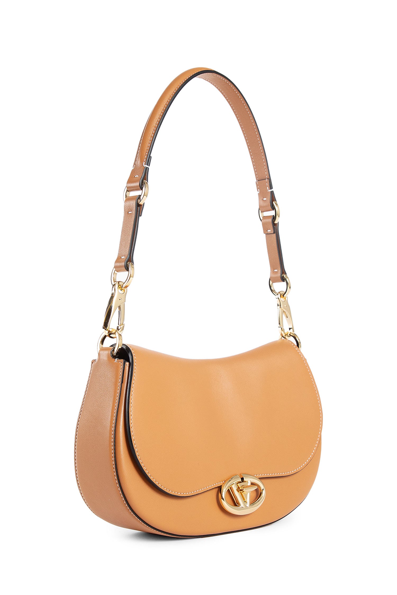 VALENTINO WOMAN BROWN SHOULDER BAGS