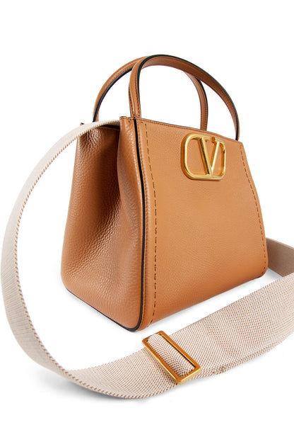VALENTINO WOMAN BROWN TOP HANDLE BAGS