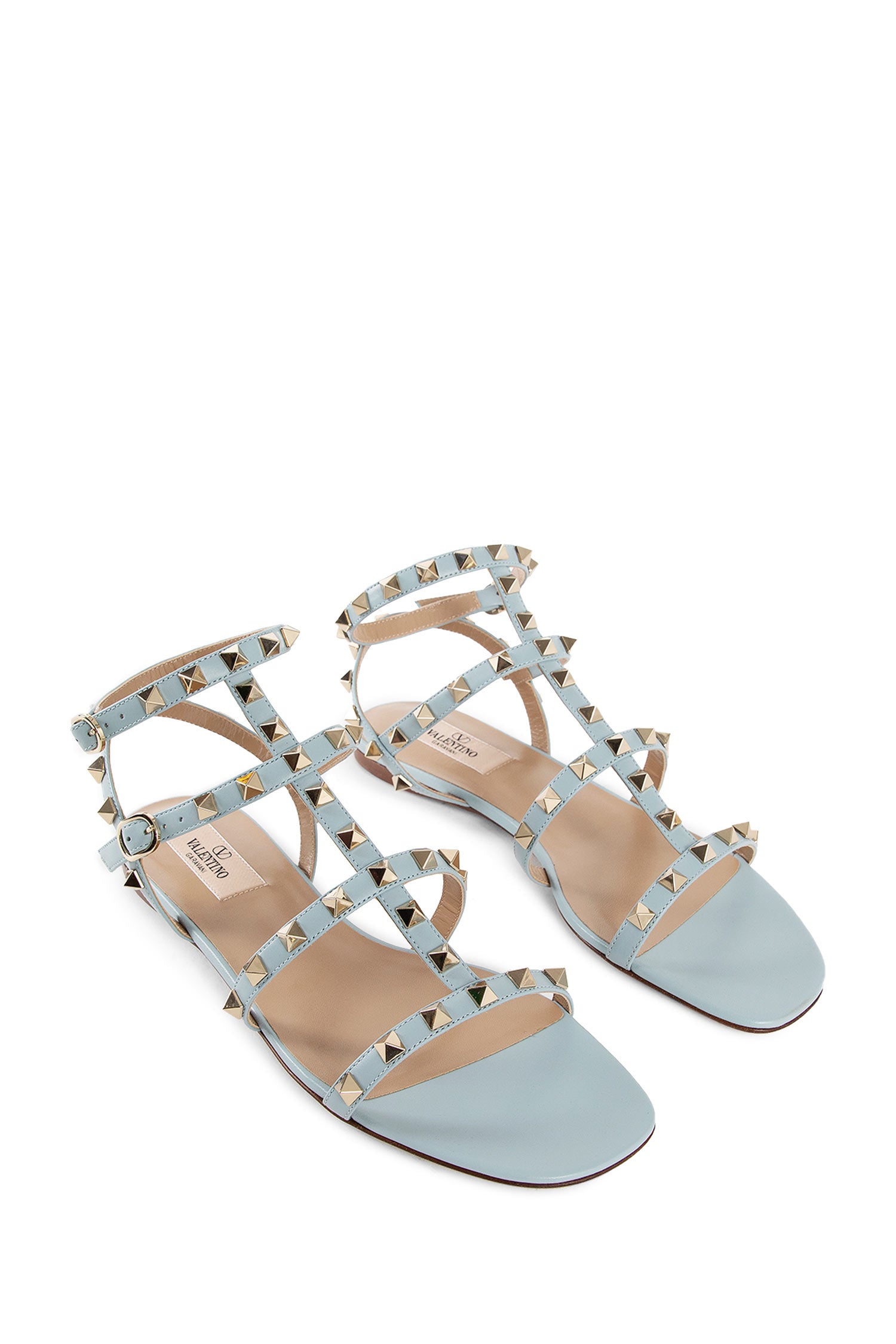 VALENTINO WOMAN BLUE SANDALS & SLIDES