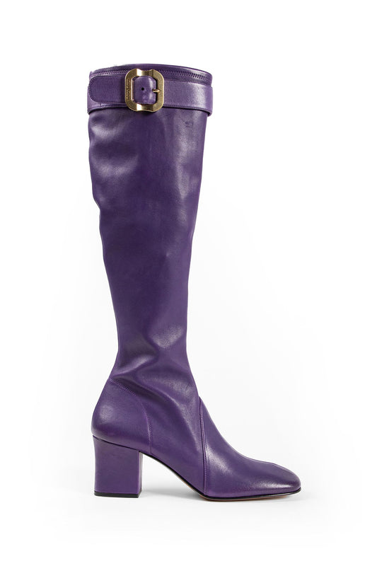 Nappa Leather Boots with Buckle