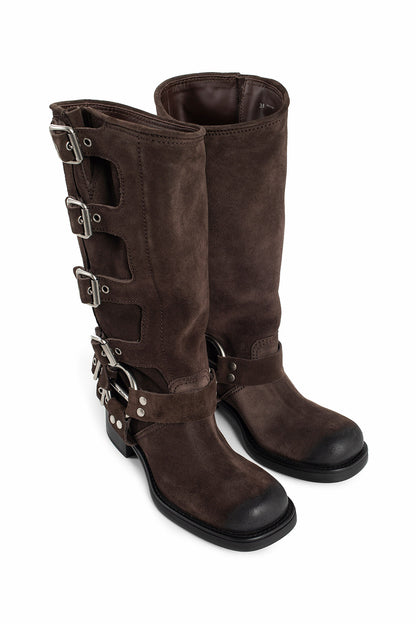 MIU MIU WOMAN BROWN BOOTS