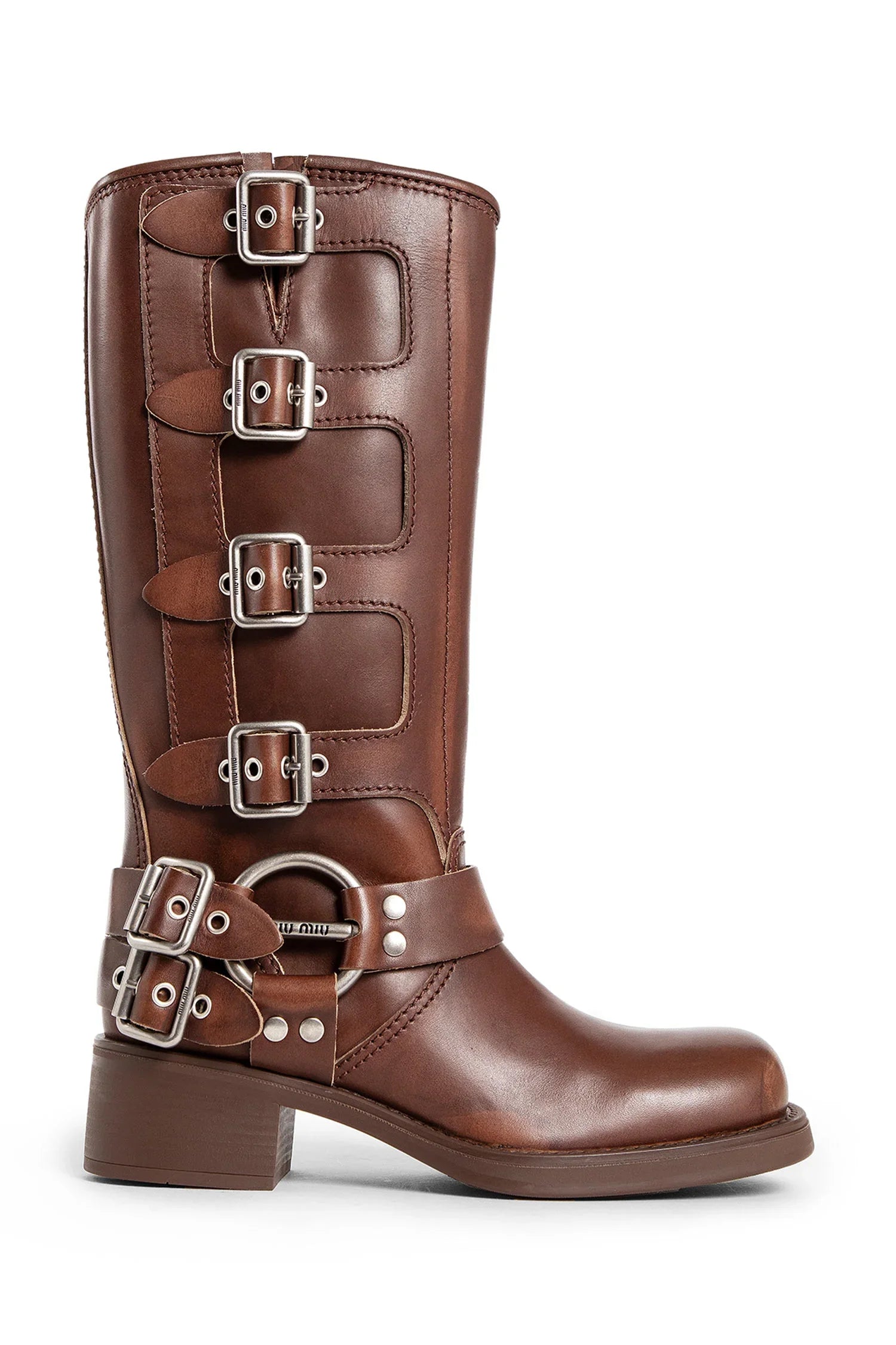 MIU MIU Sierra Leather Boots woman