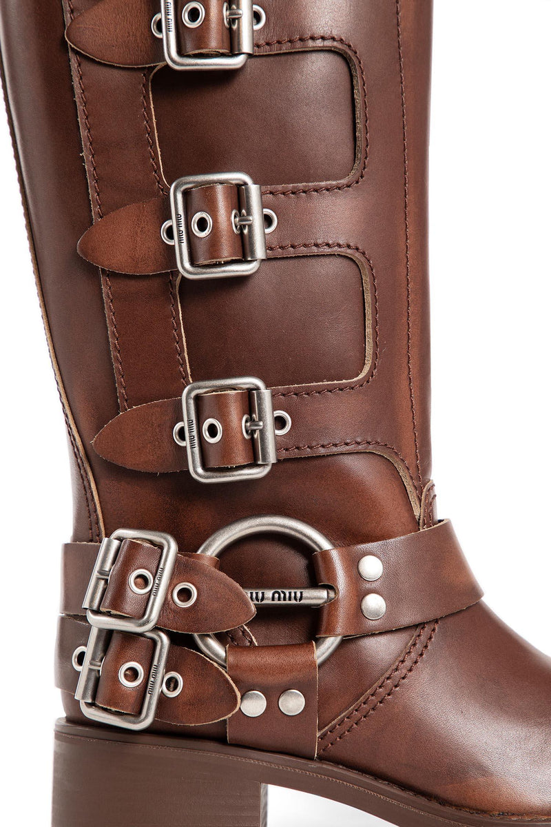 MIU MIU Sierra Leather Boots woman