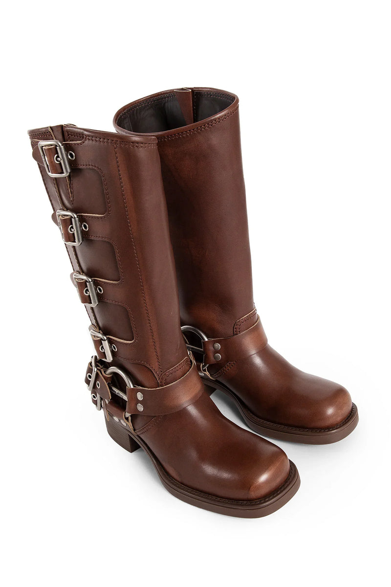 MIU MIU Sierra Leather Boots woman