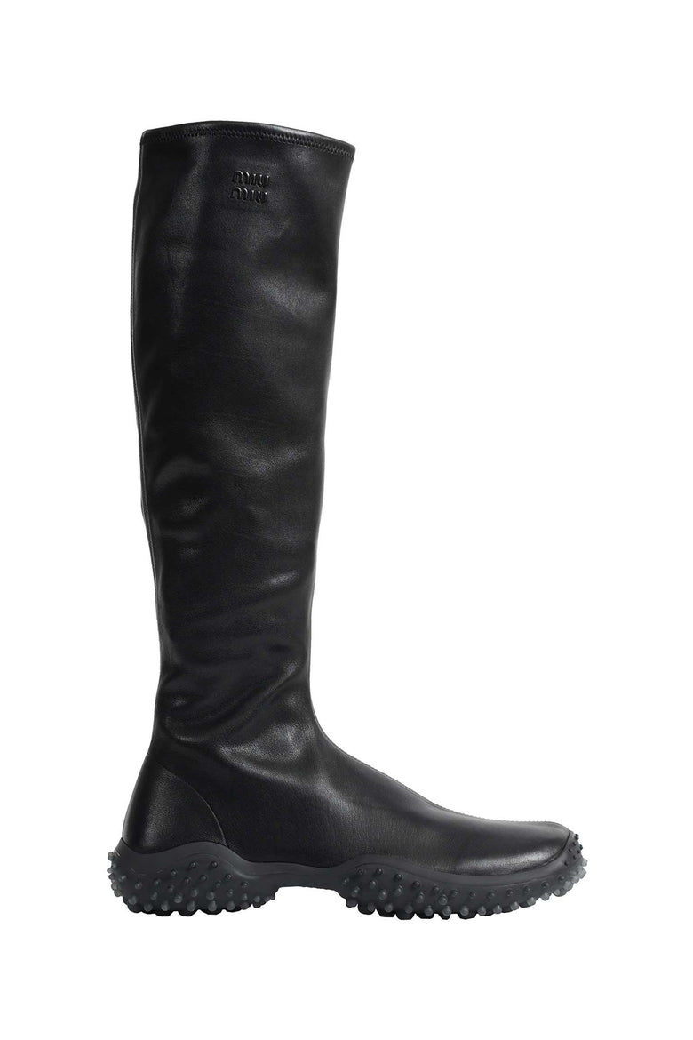 MIU MIU Stretch Nappa Leather Boots woman