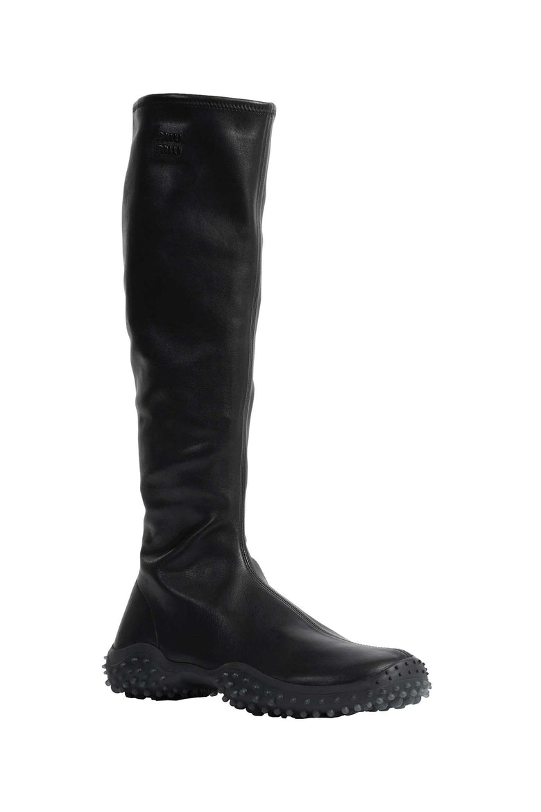 MIU MIU Stretch Nappa Leather Boots woman
