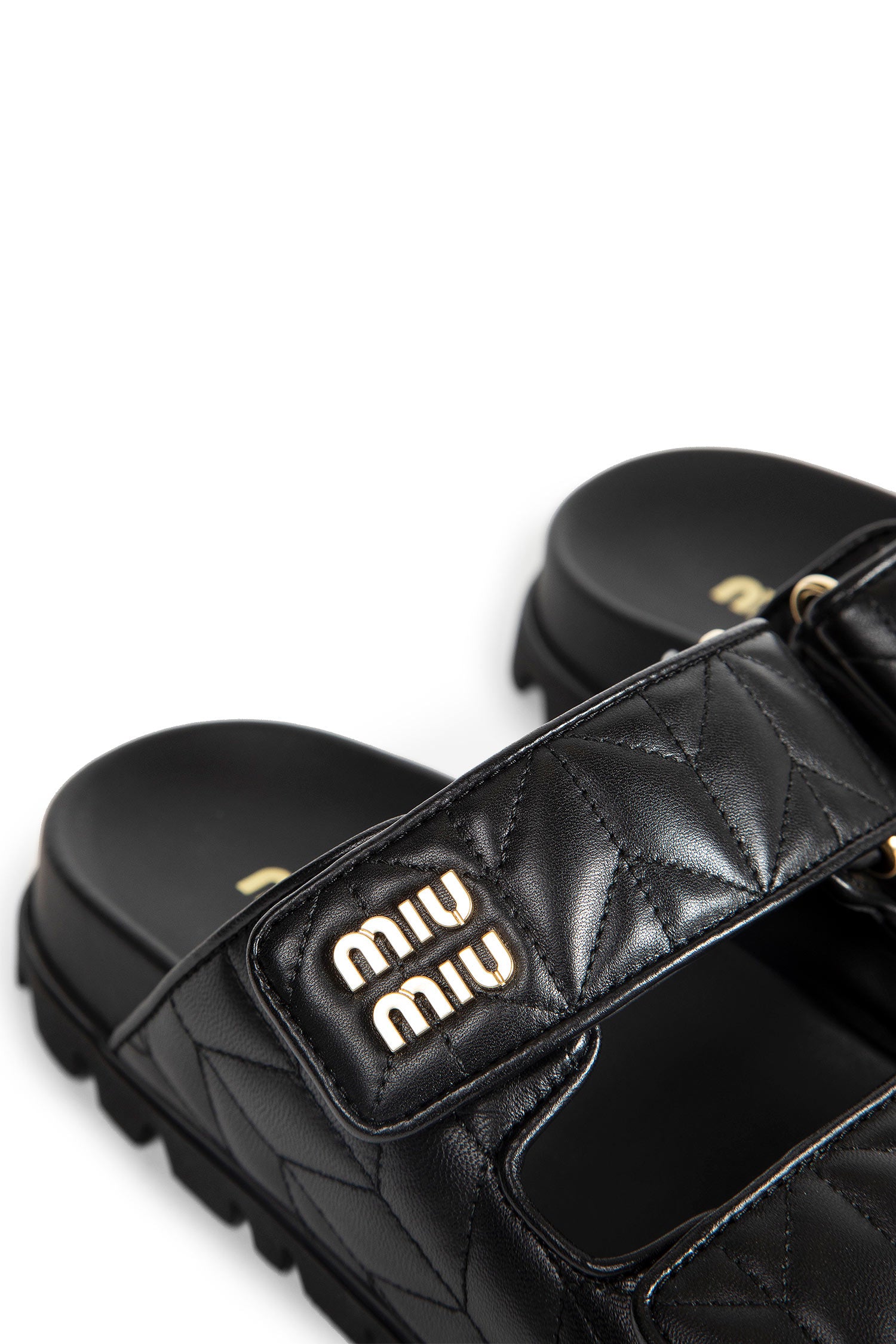 Matelassé Nappa Leather Slides