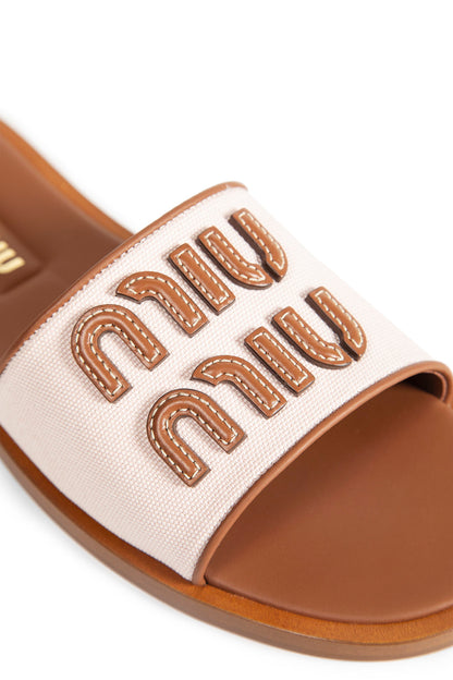 Canvas and Leather Slides