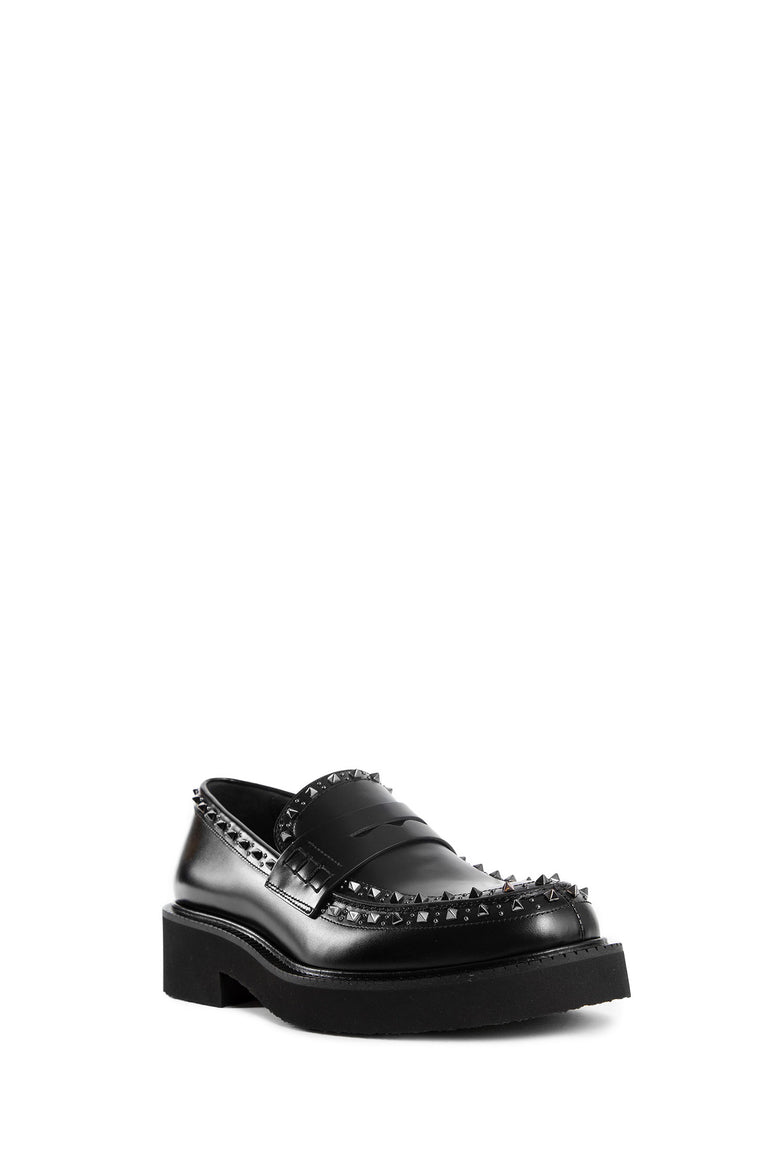 VALENTINO MAN BLACK LOAFERS & FLATS