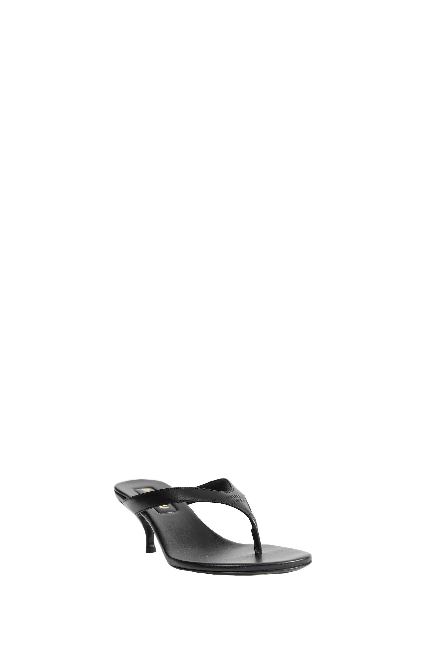 MIU MIU Thong Leather Sandals woman