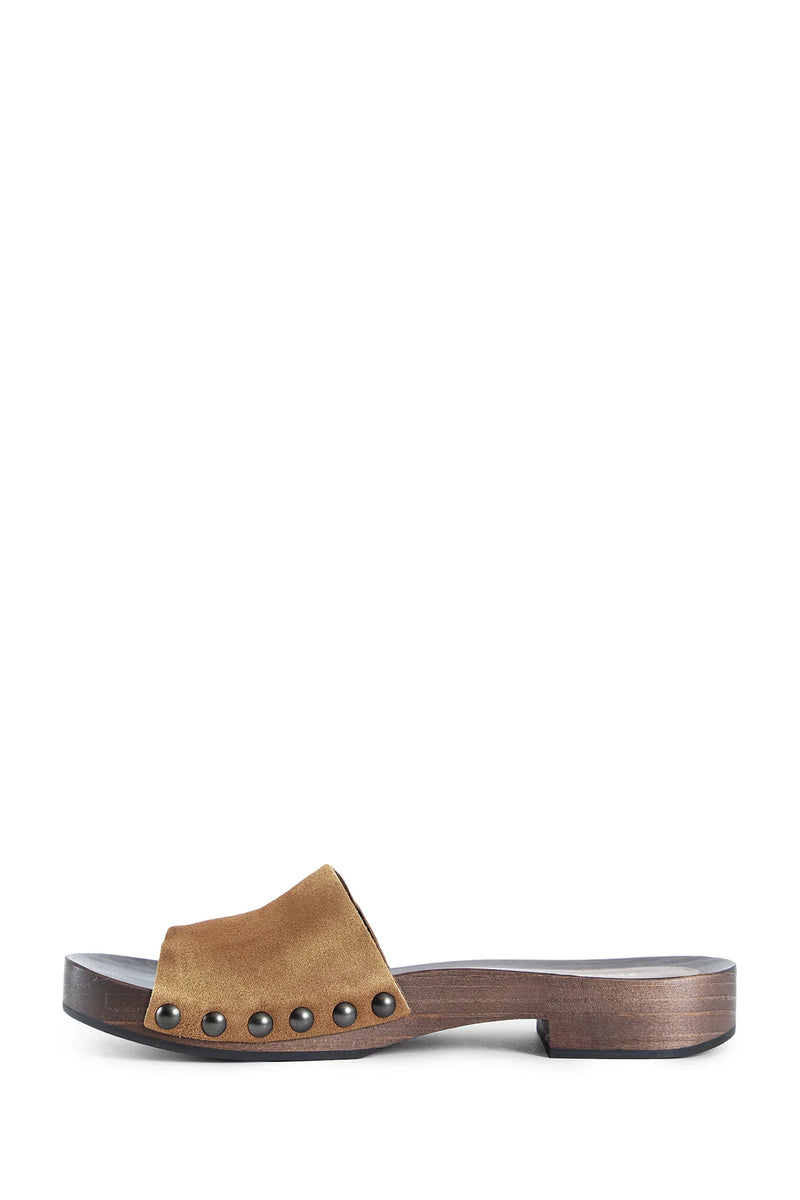 Faded suede clogs - Antonioli.eu