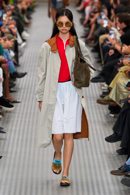 MIU MIU WOMAN BROWN SANDALS & SLIDES