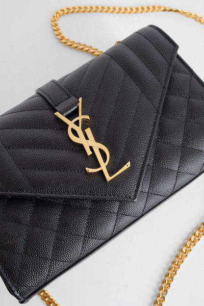 SAINT LAURENT WOMAN BLACK SHOULDER BAGS