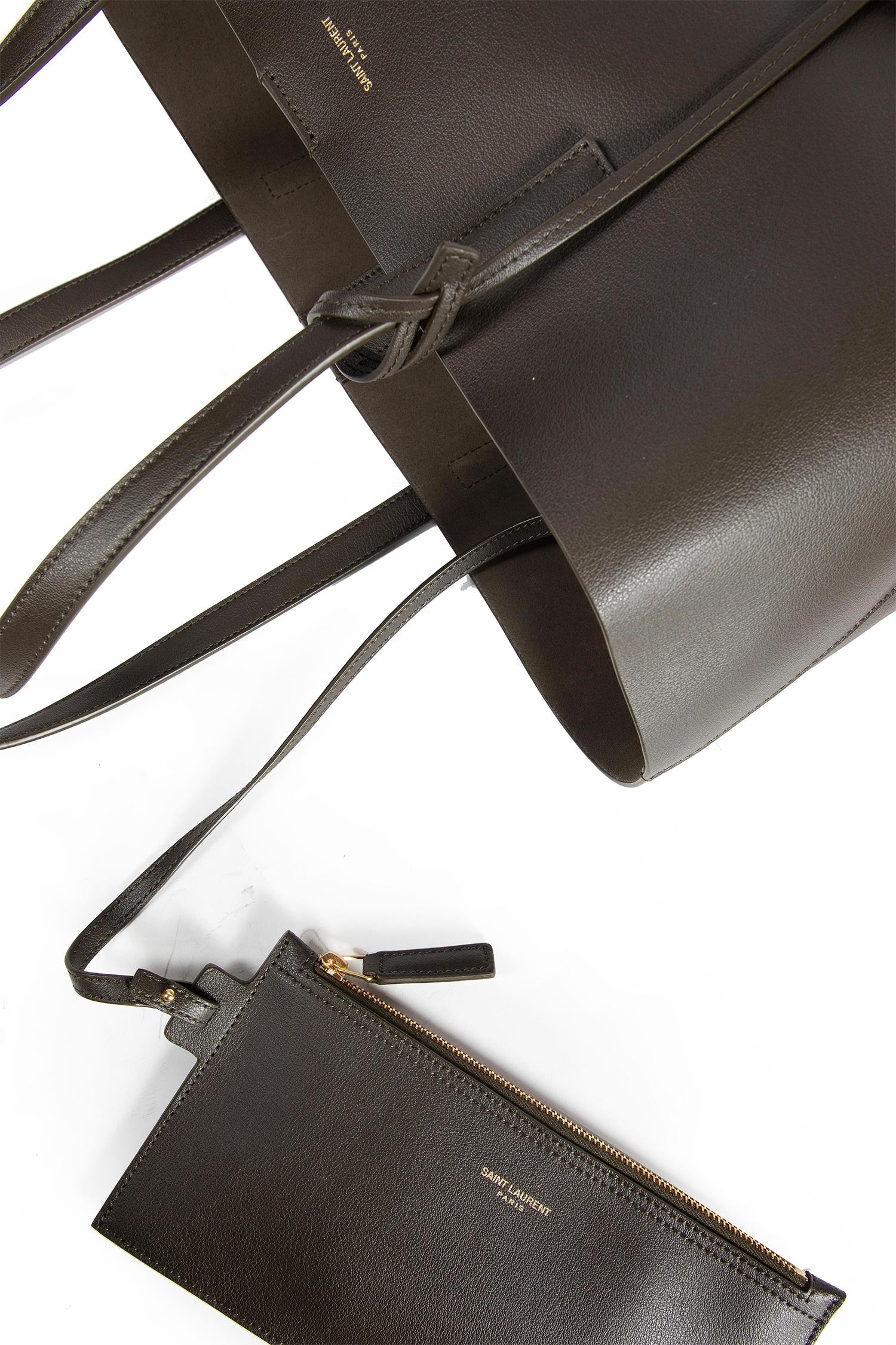 East/West Shopping Bag in Leather