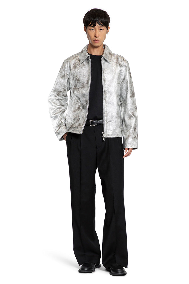 Snake Print Leather Jacket - Antonioli.eu