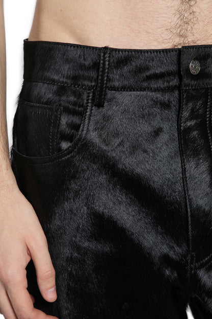 Wide Twist Cowhide Pants