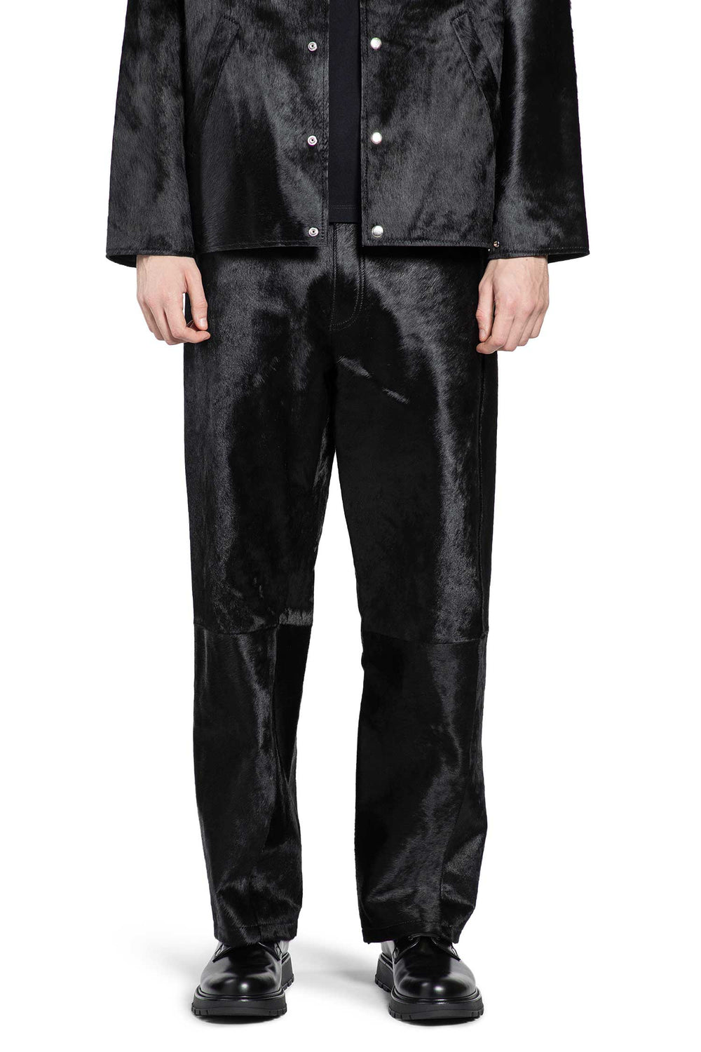 SUNFLOWER Wide Twist Cowhide Pants man