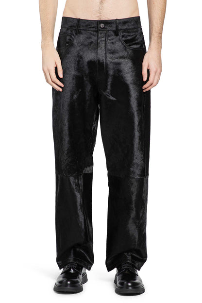 Wide Twist Cowhide Pants