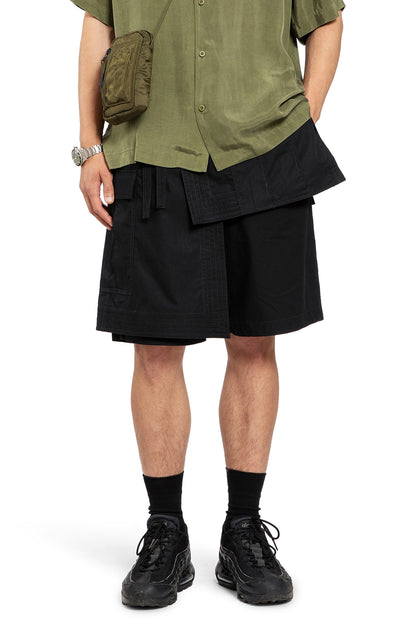 MAHARISHI MAN BLACK SHORTS & SKIRTS