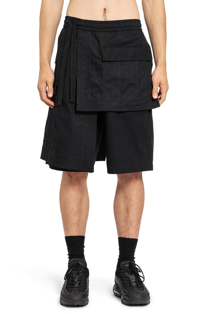 MAHARISHI MAN BLACK SHORTS & SKIRTS