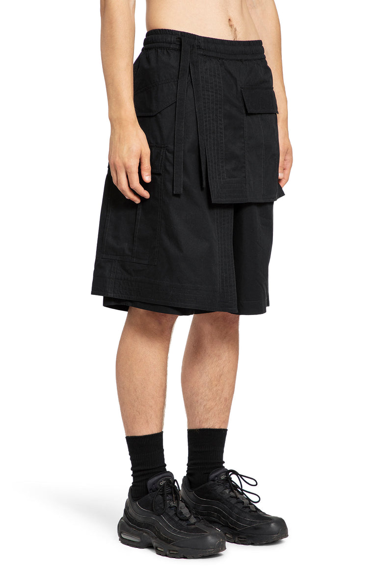 MAHARISHI MAN BLACK SHORTS & SKIRTS