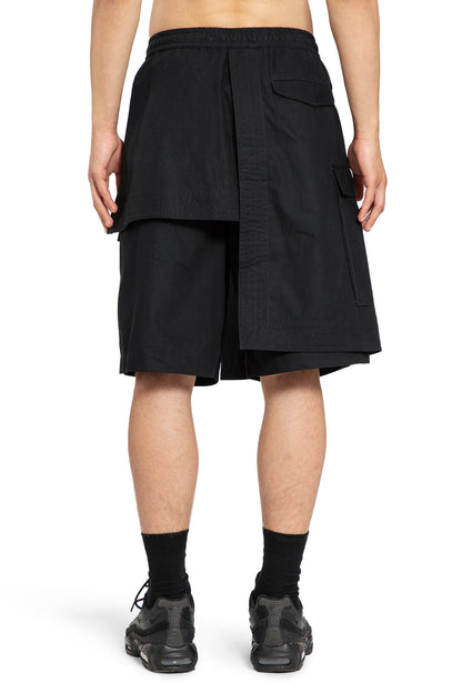 MAHARISHI MAN BLACK SHORTS & SKIRTS