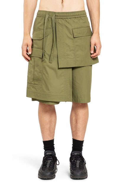 MAHARISHI MAN GREEN SHORTS & SKIRTS