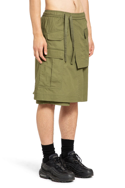 MAHARISHI MAN GREEN SHORTS & SKIRTS