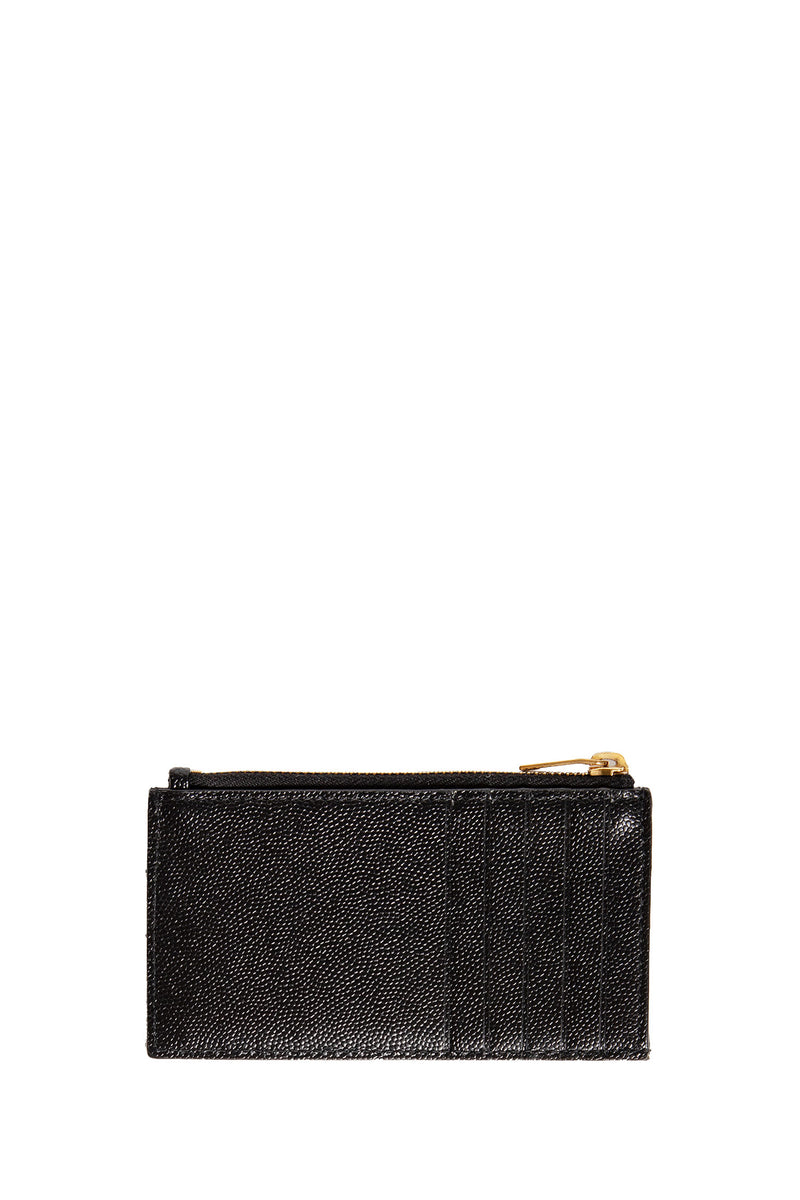 SAINT LAURENT Cassandre matelassé fragments card case woman