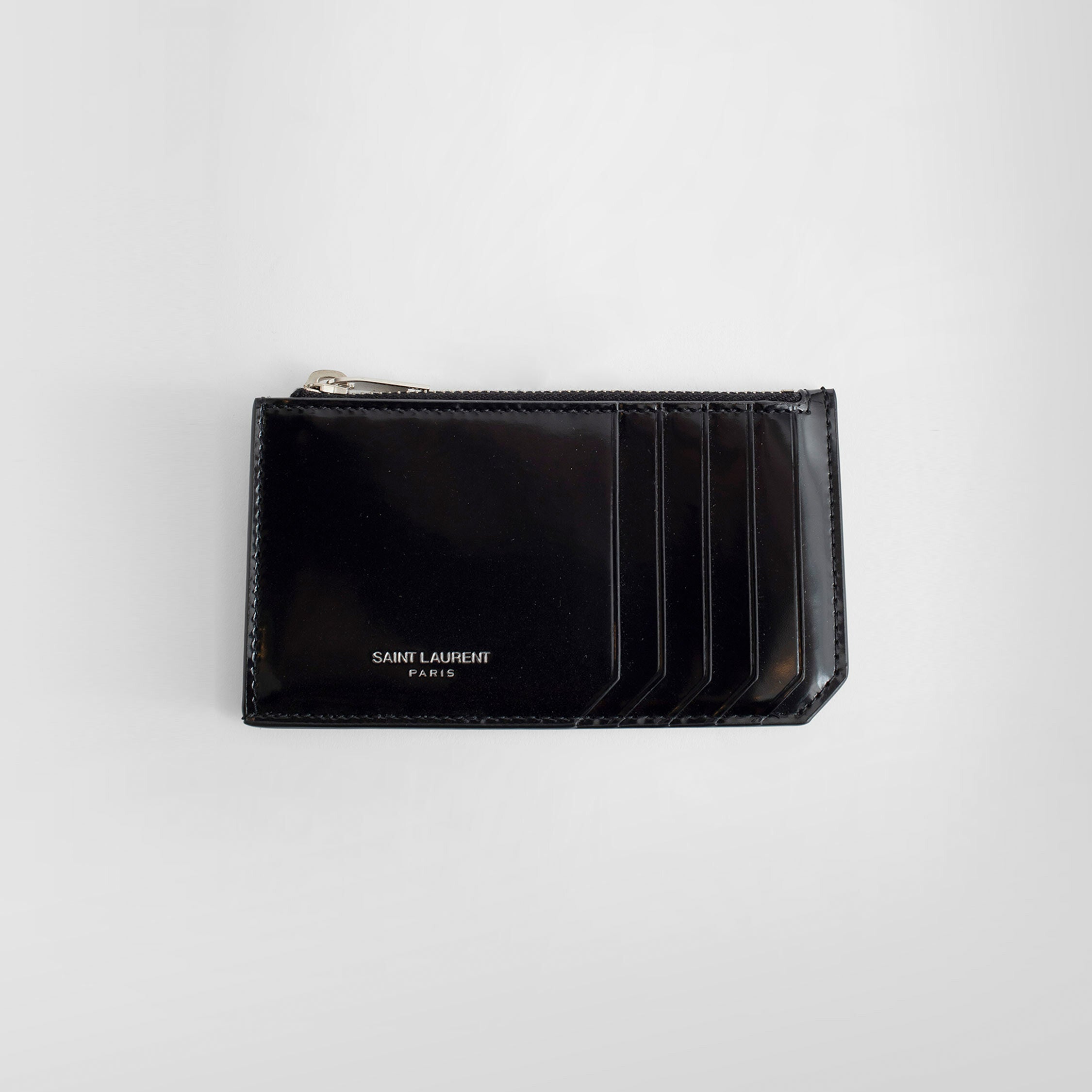 Saint Laurent Leather Cardholder in Black for Men