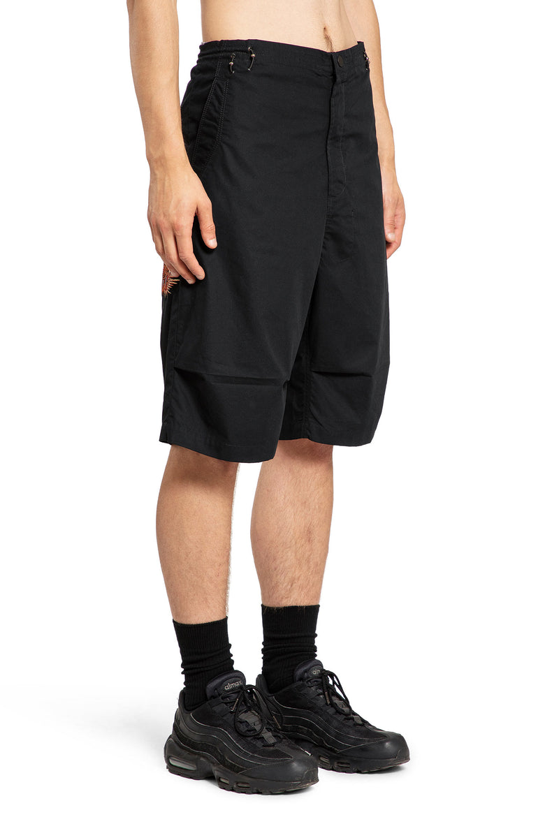 MAHARISHI MAN BLACK SHORTS & SKIRTS