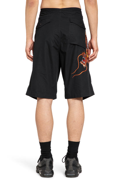 MAHARISHI MAN BLACK SHORTS & SKIRTS