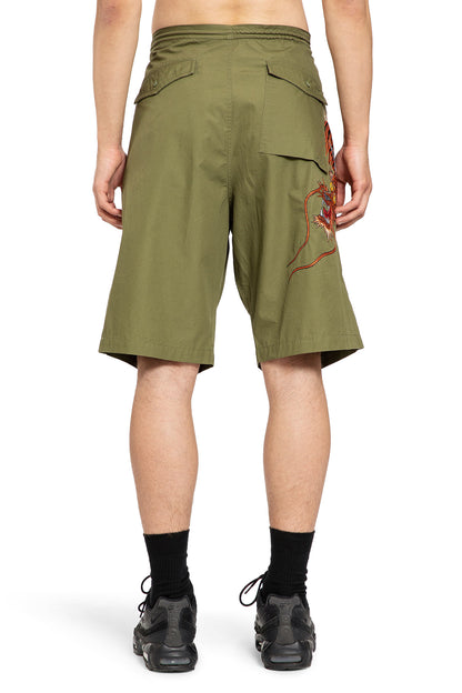 MAHARISHI MAN GREEN SHORTS & SKIRTS