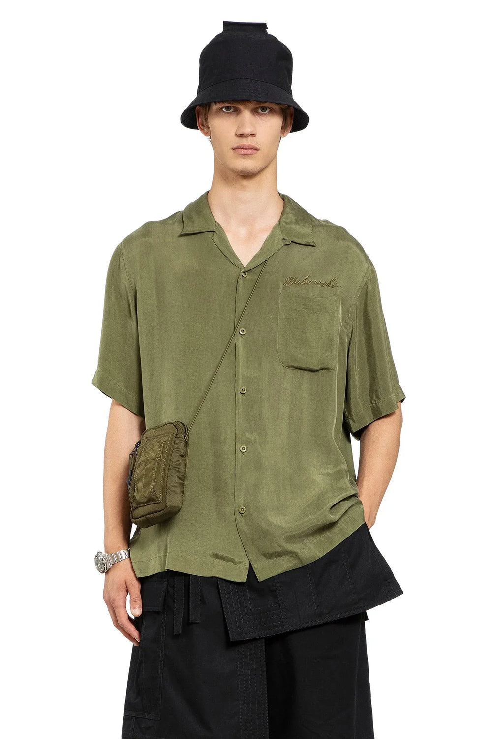 Tiger Dragon Camp Collar Shirt - Antonioli.eu