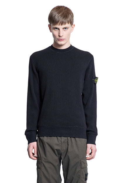 STONE ISLAND MAN BLACK SWEATSHIRTS