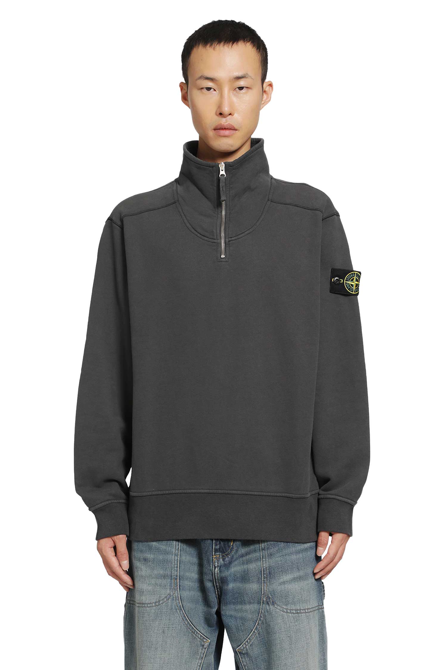 STONE ISLAND 6100021 Half-Zip Sweatshirt man