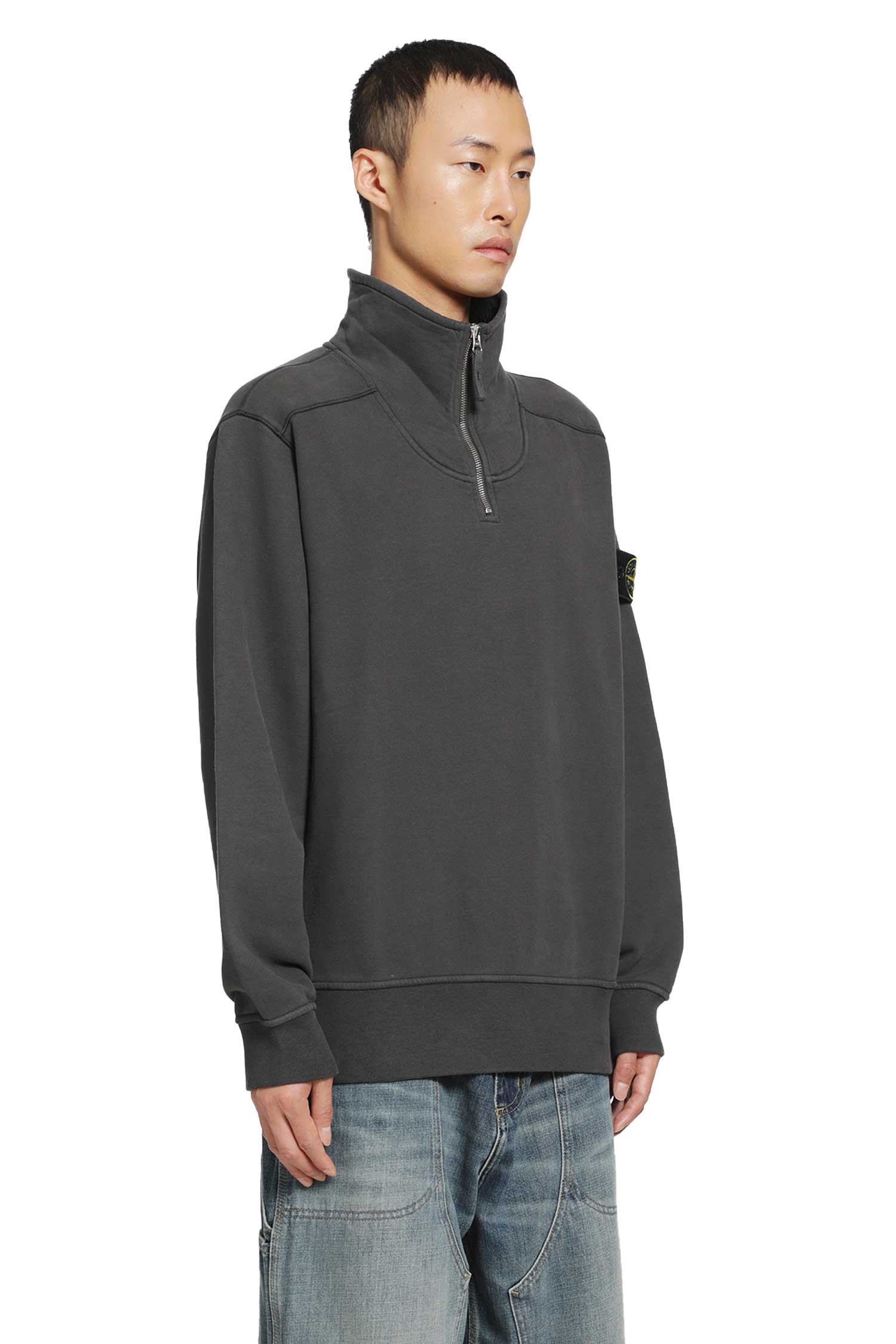 STONE ISLAND 6100021 Half-Zip Sweatshirt man