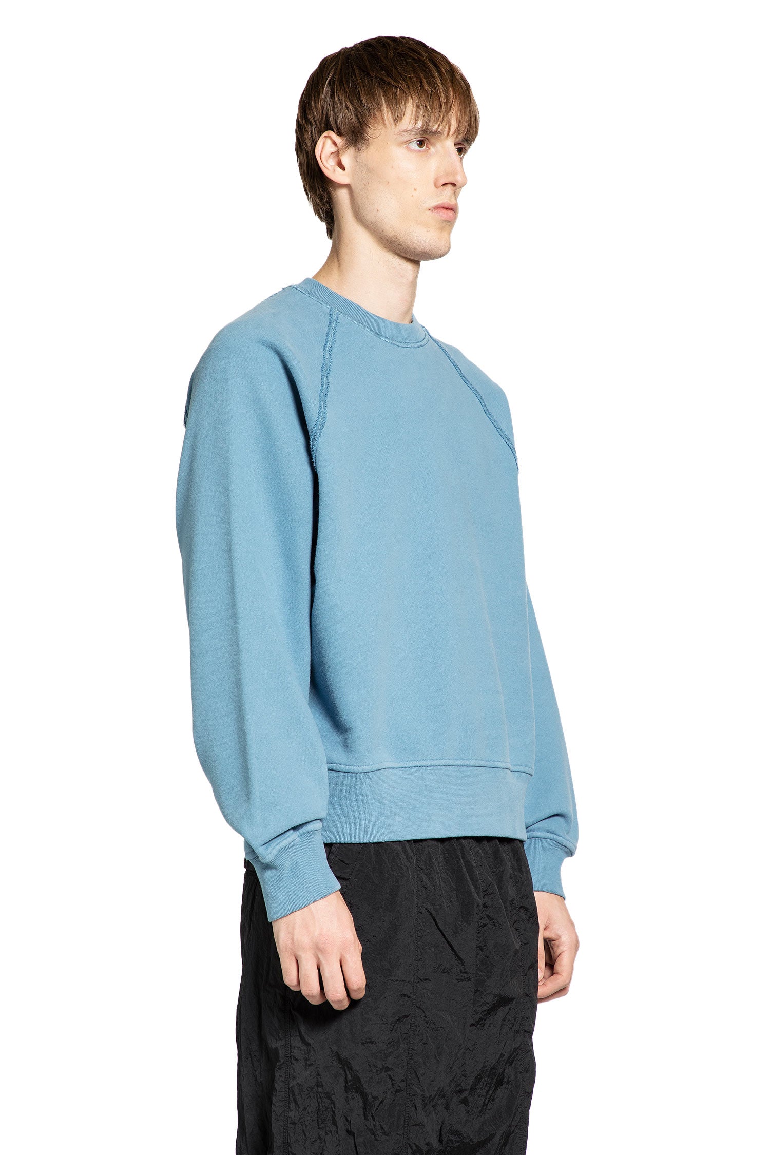 STONE ISLAND MAN BLUE SWEATSHIRTS