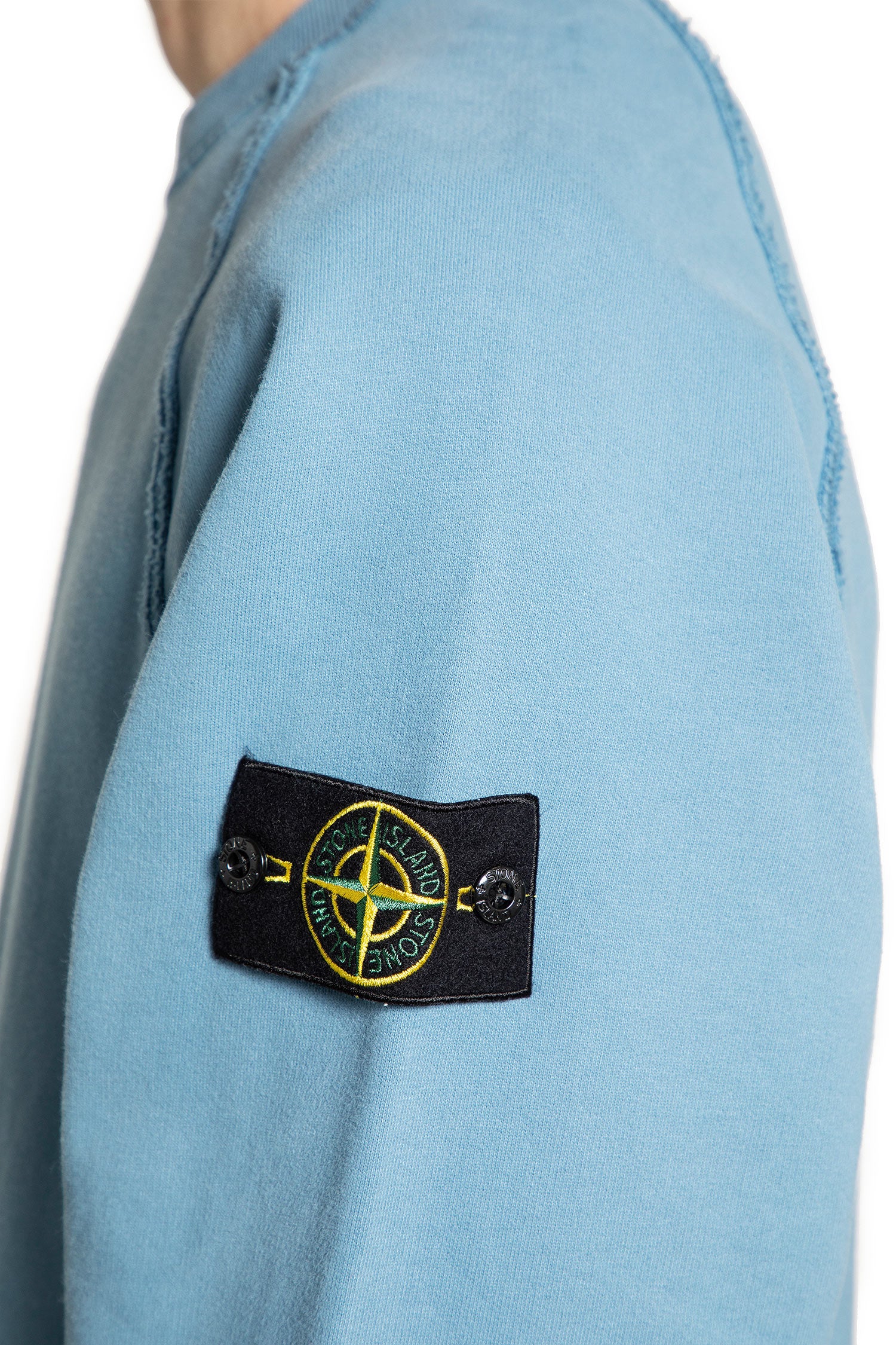 STONE ISLAND MAN BLUE SWEATSHIRTS
