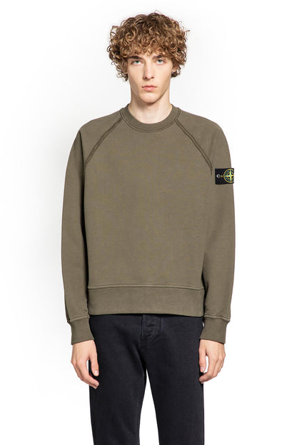 STONE ISLAND MAN GREEN SWEATSHIRTS