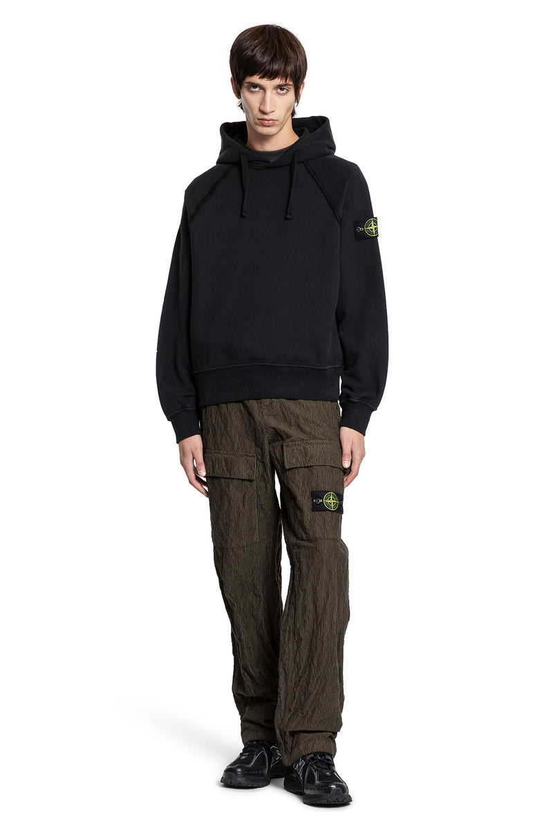 STONE ISLAND 6100023 Light Organic Cotton Fleece Hoodie man
