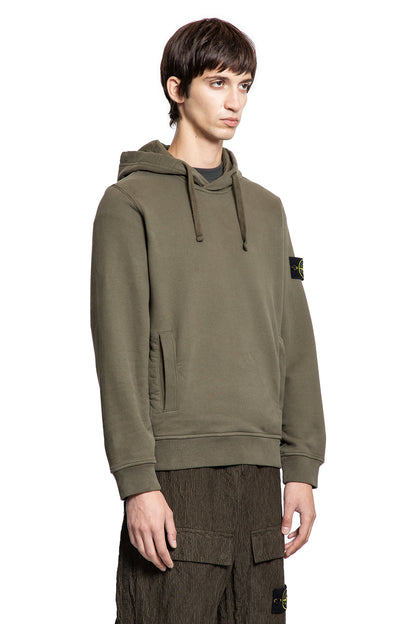 STONE ISLAND MAN GREEN SWEATSHIRTS