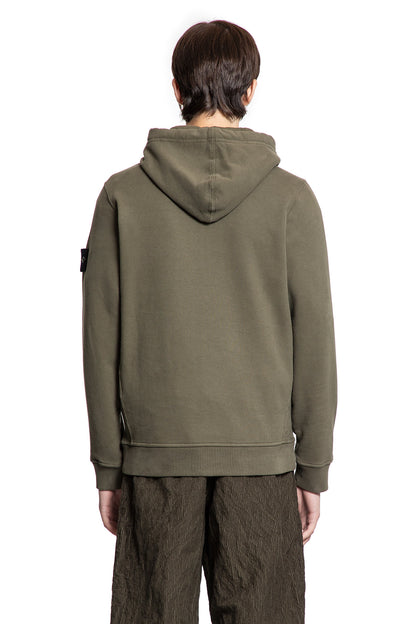 STONE ISLAND MAN GREEN SWEATSHIRTS