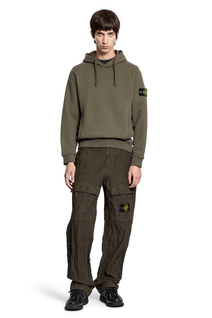 STONE ISLAND MAN GREEN SWEATSHIRTS