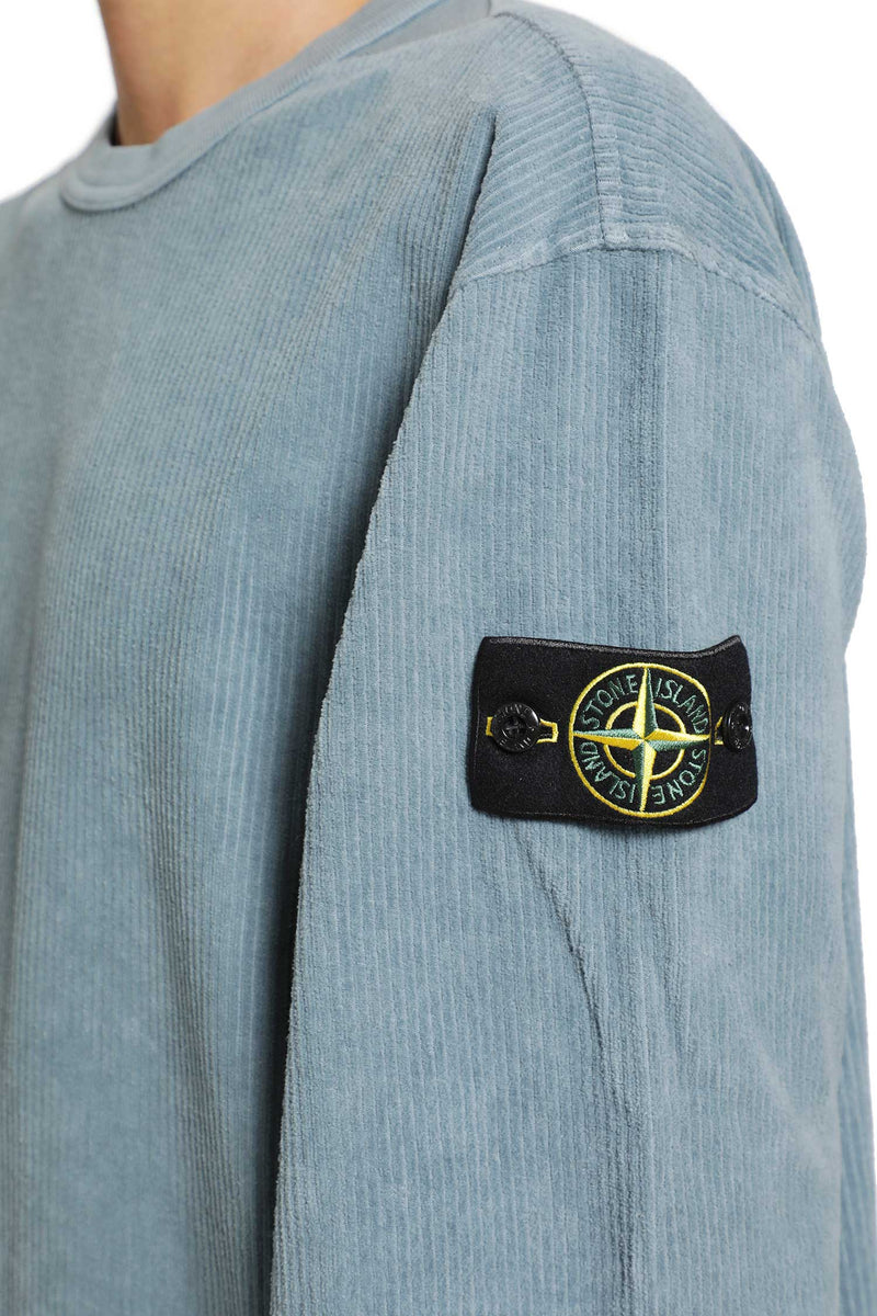 STONE ISLAND 6100030 Jersey Corduroy Sweatshirt man