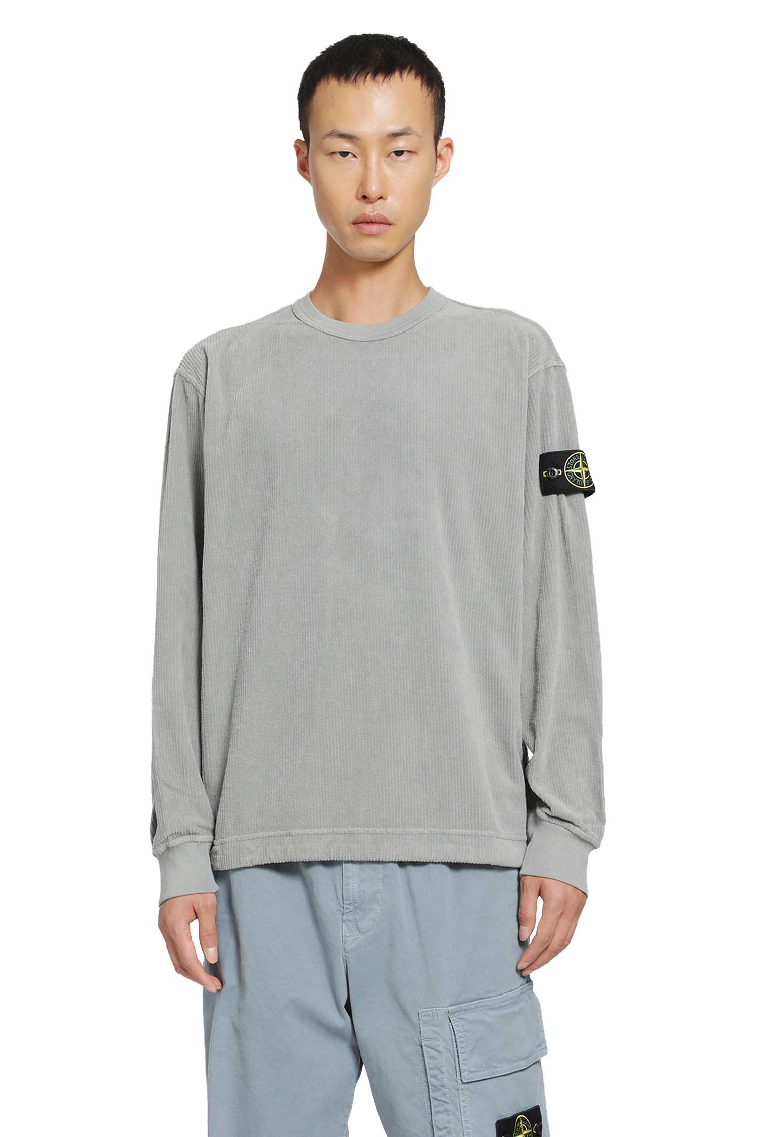 STONE ISLAND 6100030 Jersey Corduroy Sweatshirt man